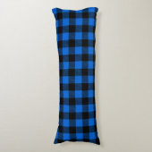 Coussins Longs Lumberjack Style - tissu bleu + vos idées (Devant (Vertical))