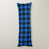Coussins Longs Lumberjack Style - tissu bleu + vos idées (Dos (Vertical))