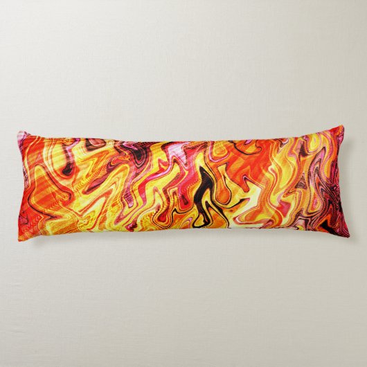 Coussins Longs Lumière du soleil à travers les flammes....... (Dos)