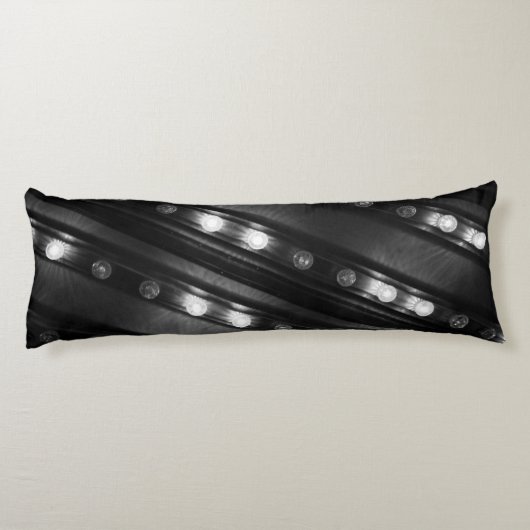 Coussins Longs Luminaires noir et blanc (Dos)