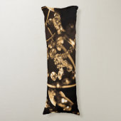 Coussins Longs Lustre Abstrait Sepia Crystal (Devant (Vertical))