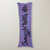 Coussins Longs Lutter Avec Moi Coeurs Rouges Violet (Devant (Vertical))