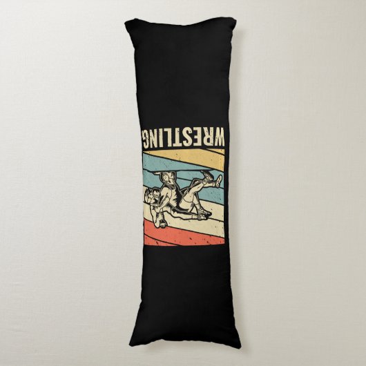 Coussins Longs Lutter Sport Wrestler Lover Funny Gift (Devant (Vertical))