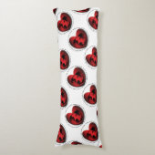 Coussins Longs Luv-A-Bull American Bulldog Pit Bull Heart (Devant (Vertical))