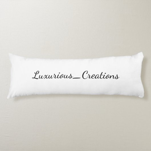 Coussins Longs Luxurious_Creations Lance Le logo de l'oreiller (Devant)