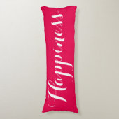 Coussins Longs M. et Mme Happiness Oreiller Corps Rouge (Devant (Vertical))