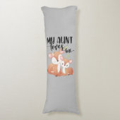 Coussins Longs Ma tante aime Doe et Faon (Devant (Vertical))