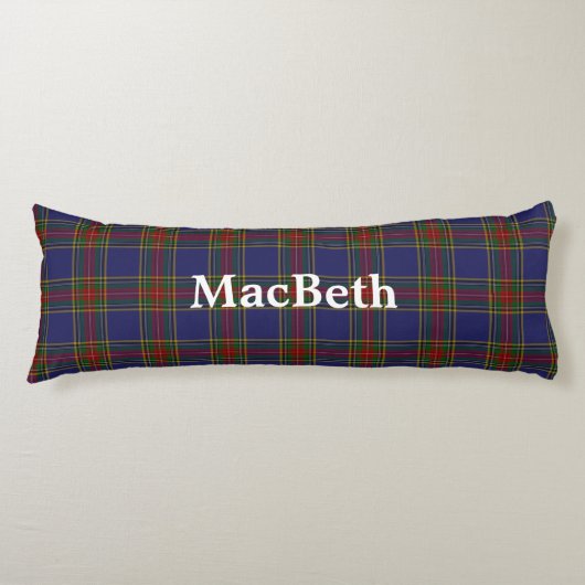 Coussins Longs MacBeth Clan Tartan Oreiller Corps Plaid (Devant)