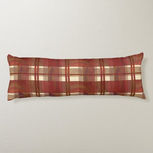 Coussins Longs Madras Plaid Fall Red (Dos)