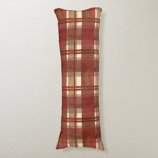 Coussins Longs Madras Plaid Fall Red (Devant (Vertical))