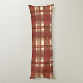 Coussins Longs Madras Plaid Fall Red (Dos (Vertical))