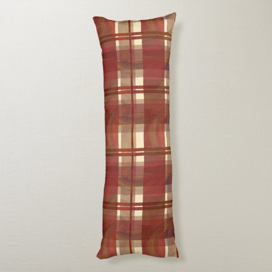 Coussins Longs Madras Plaid Fall Red (Dos (Vertical))