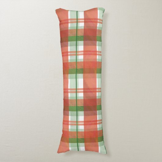 Coussins Longs Madras Plaid Noël (Devant (Vertical))