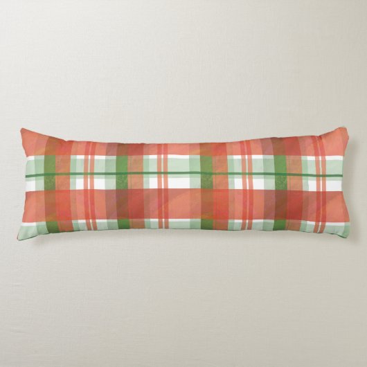 Coussins Longs Madras Plaid Noël (Devant)