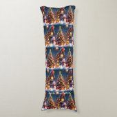 Coussins Longs "Magie de Noël enneigée" (Devant (Vertical))