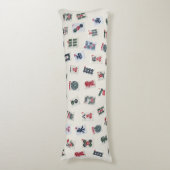 Coussins Longs MahJongg carreaux symboles conception sur badge  (Devant (Vertical))