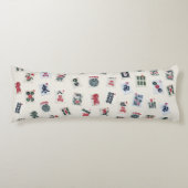 Coussins Longs MahJongg carreaux symboles conception sur badge  (Devant)