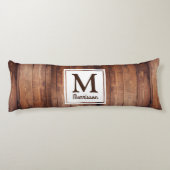 Coussins Longs Maison en bois foncé pays Monogramme (Dos)