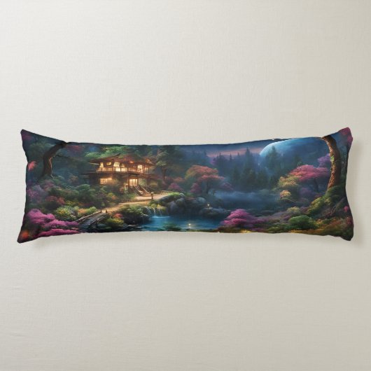 Coussins Longs Maison et jardin fantastiques (Devant)