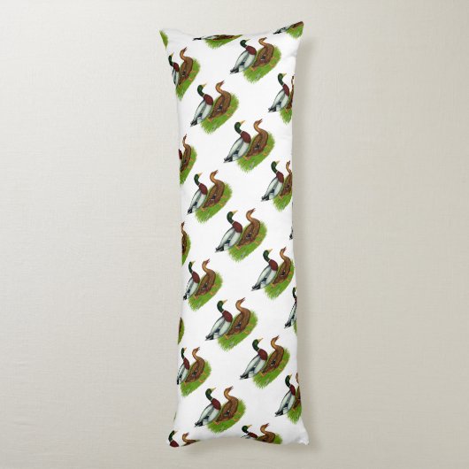 Coussins Longs Mallard Drake et Duck (Dos (Vertical))
