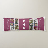 Coussins Longs Maman nous t'aimons Enfants 6 Photo Collage (Dos)