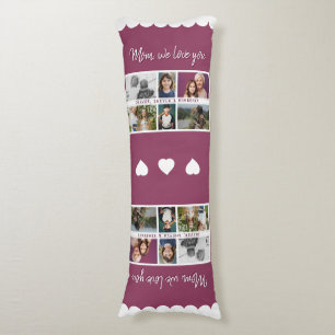 Coussins Longs Maman nous t'aimons Enfants 6 Photo Collage