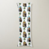Coussins Longs Mammoth Sabertooth Tiger âge de glace Conception M (Devant (Vertical))