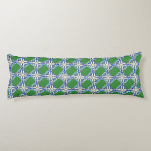 Coussins Longs Mandala coeur motif bleu Thunder_Cove