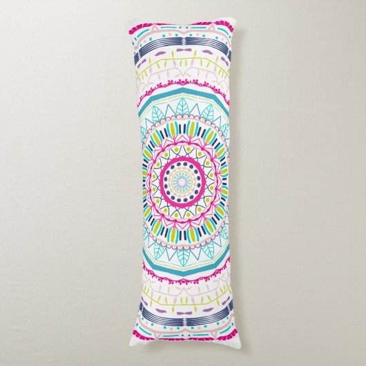 Coussins Longs mandala coloré (Devant (Vertical))