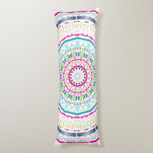 Coussins Longs mandala coloré (Dos (Vertical))