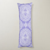 Coussins Longs Mandala de diamant céleste (Dos (Vertical))