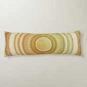 Coussins Longs Mandala doré et pailletton (Dos)