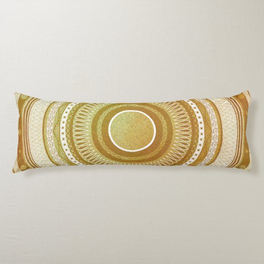 Coussins Longs Mandala doré et pailletton (Devant)
