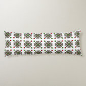 Coussins Longs Mandala flocon de neige de Noël (Dos)