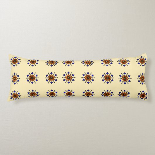 Coussins Longs Mandala floral sans couture (Devant)