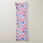 Coussins Longs Mandala Heart Motif (Dos (Vertical))