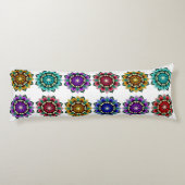 Coussins Longs Mandala in various colours (Dos)