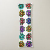 Coussins Longs Mandala in various colours (Dos (Vertical))