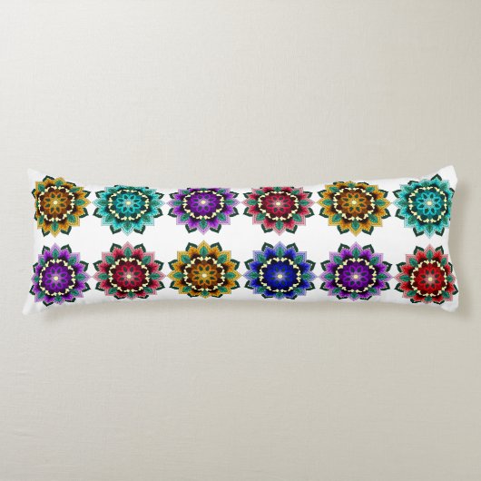 Coussins Longs Mandala in various colours (Devant)