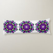 Coussins Longs Mandala Motif 02 en violet (Dos)