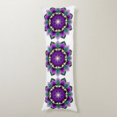 Coussins Longs Mandala Motif 02 en violet (Devant (Vertical))