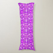 Coussins Longs Mandala motif, violet, orchidée et rose (Devant (Vertical))