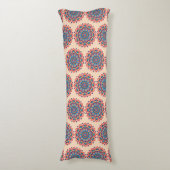 Coussins Longs Mandala vibrant en code hexadécimal de couleur (Devant (Vertical))