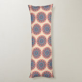 Coussins Longs Mandala vibrant en code hexadécimal de couleur (Dos (Vertical))