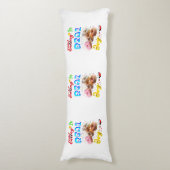 Coussins Longs Manger du polyester est une véritable joie (Devant (Vertical))