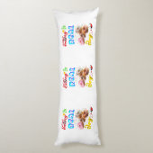 Coussins Longs Manger du polyester est une véritable joie (Dos (Vertical))