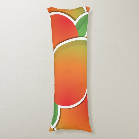 Coussins Longs Mangue funky (devant Vertical)