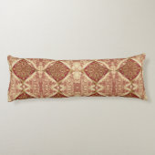 Coussins Longs Mara Trumpe Luxueux Extra-Long Orné Rouge Doré (Dos)