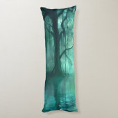 Coussins Longs Marais vert déplaisant (Dos (Vertical))