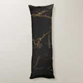 Coussins Longs Marbre noir or (Dos (Vertical))